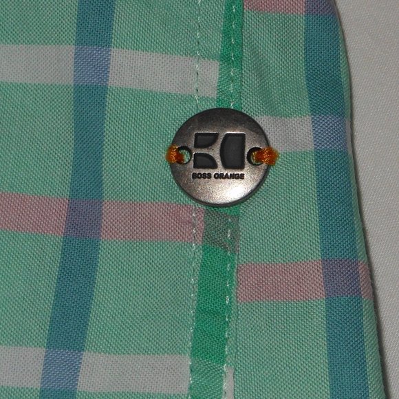 Hugo Boss Orange long sleeves men's dress shirt - Picture 8 of 9